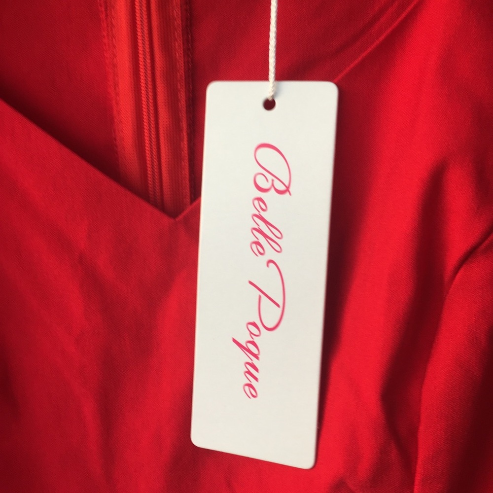 🟢❤️💃🏽NWT Vintage American Nostalgia Rockabilly Dress Cap Sleeve💃🏽🤩❤️NWT - Picture 12 of 14